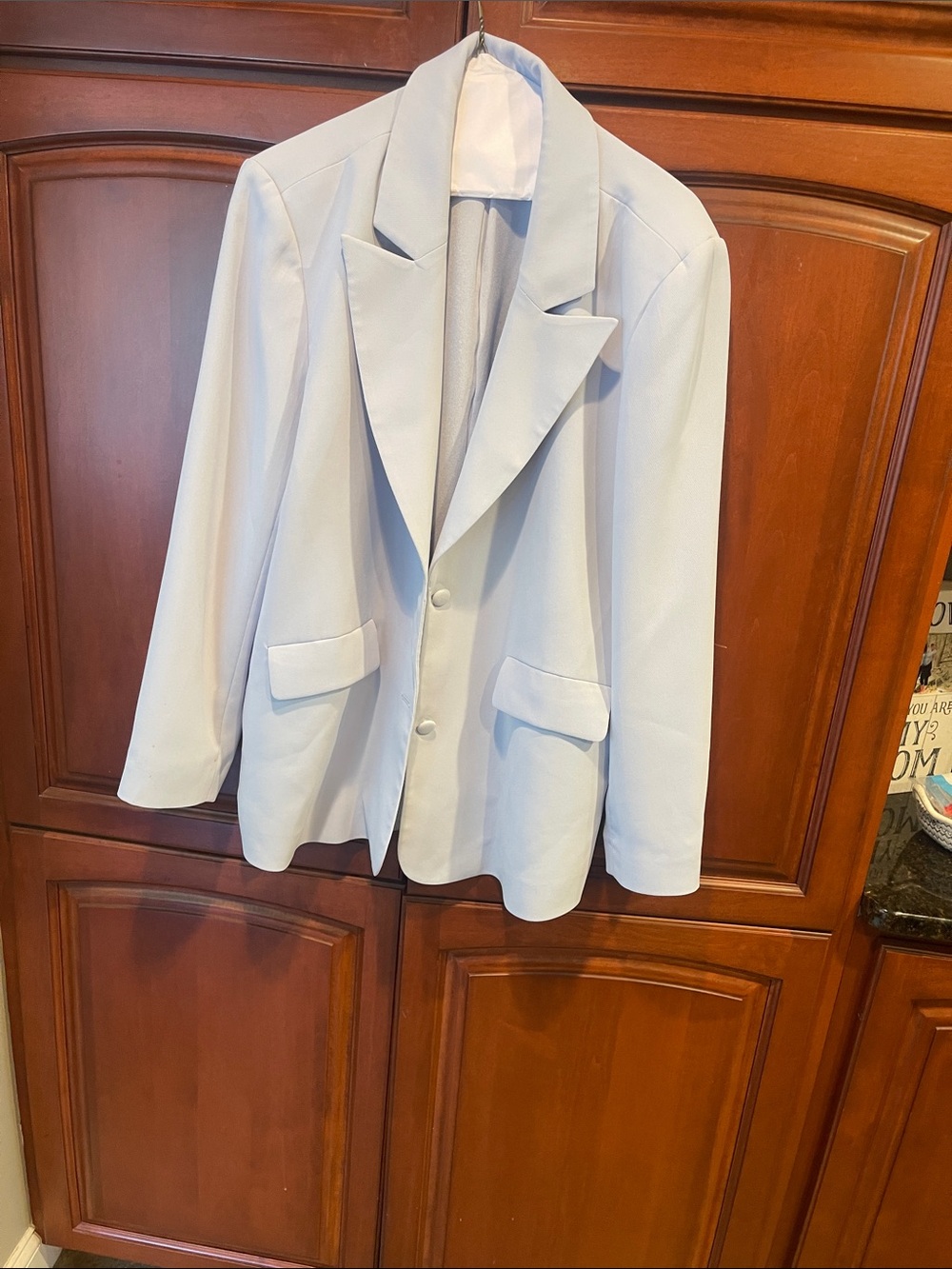 Good American Light Blue Women's Blazer